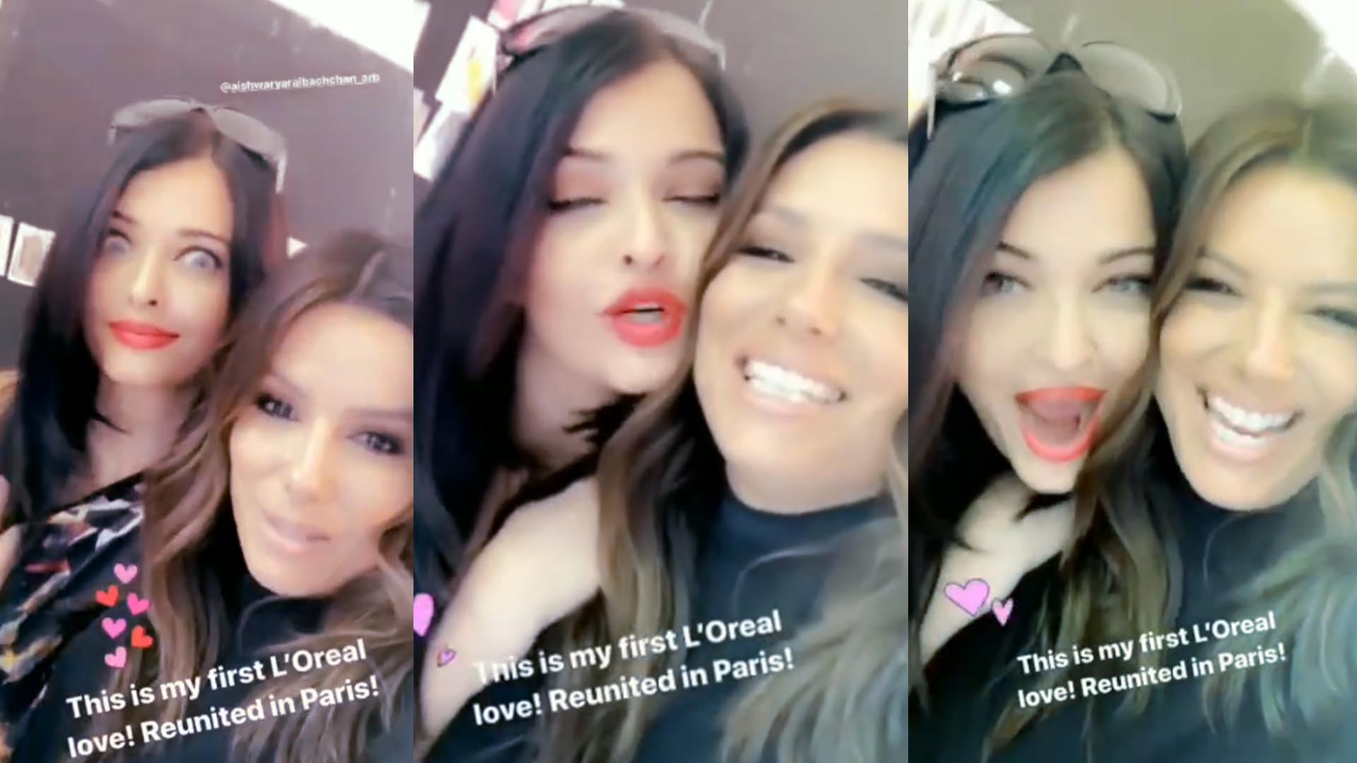 Aishwarya Rai blushes at Eva Longoria’s compliment