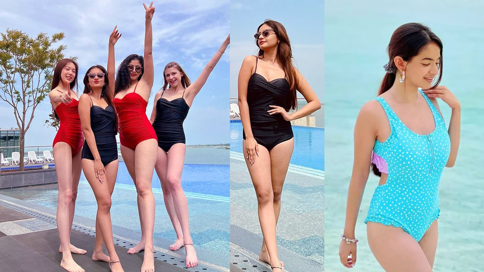 Hot Porn Video Of Indian Actress In Balveer Anushka - Anushka Sen spotted in Black Bikini with Girl Gang - Daily Research Plot