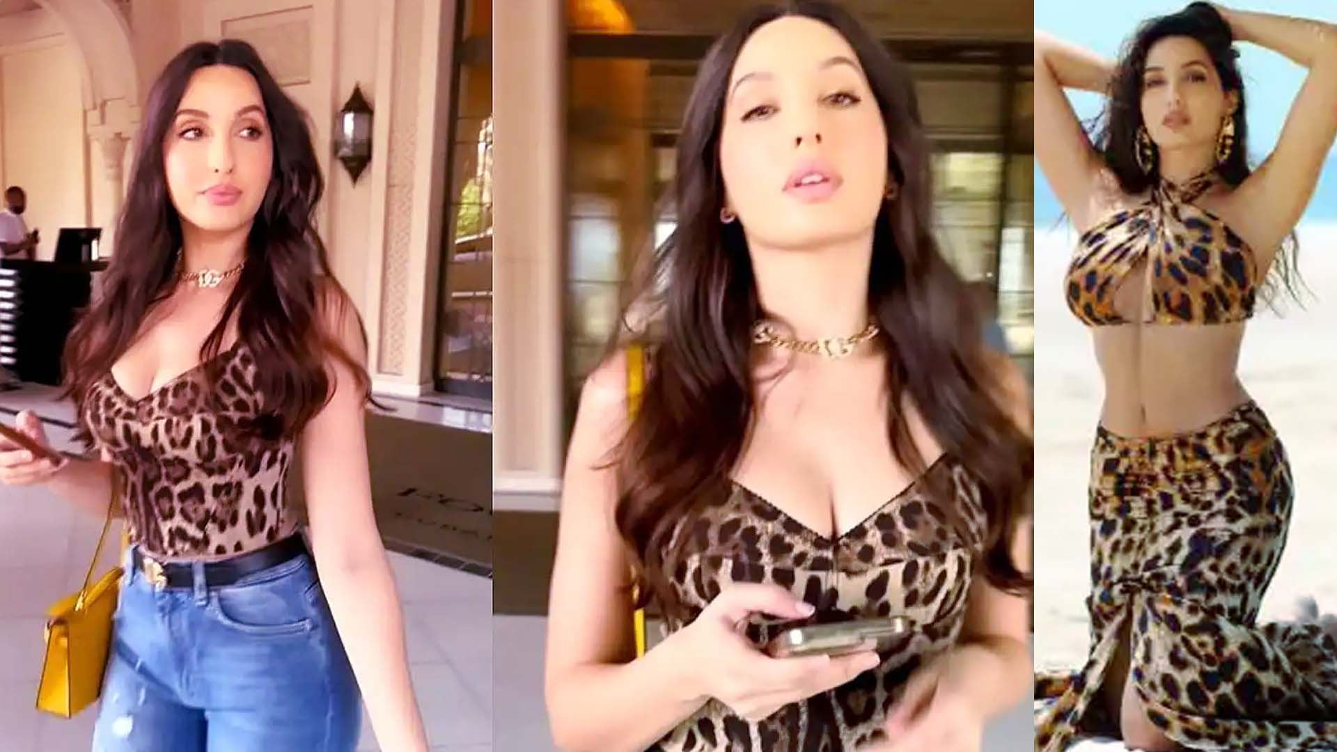 Nora Fatehi Flaunts Her Incredible Figure In A Hot Bustier Top And