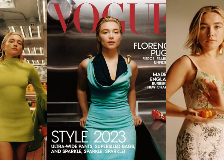 Florence Pugh on Vogue Magazine Winter Cover