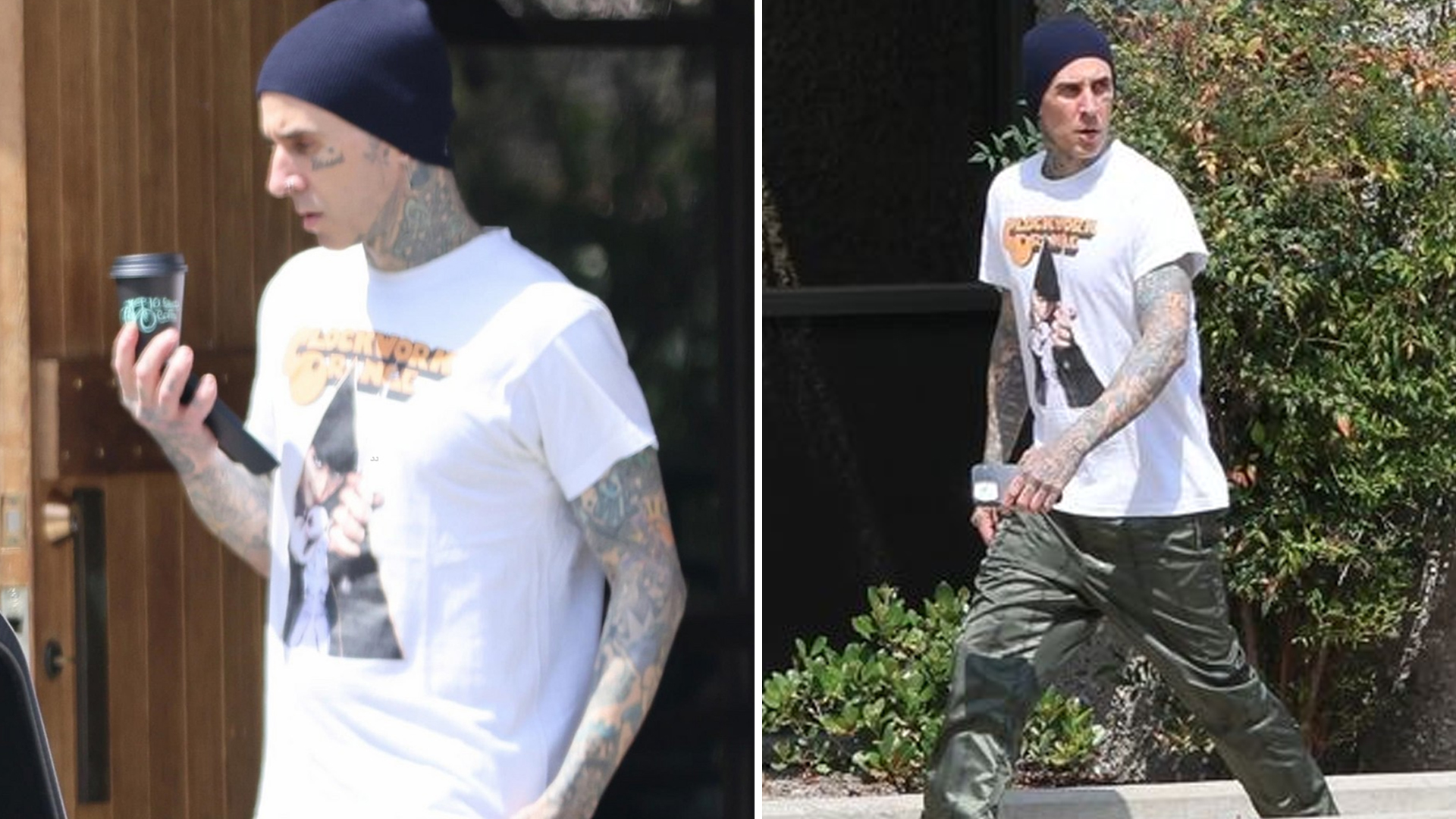 Travis Barker Spotted Getting Coffee In LA After Family Emergency.
