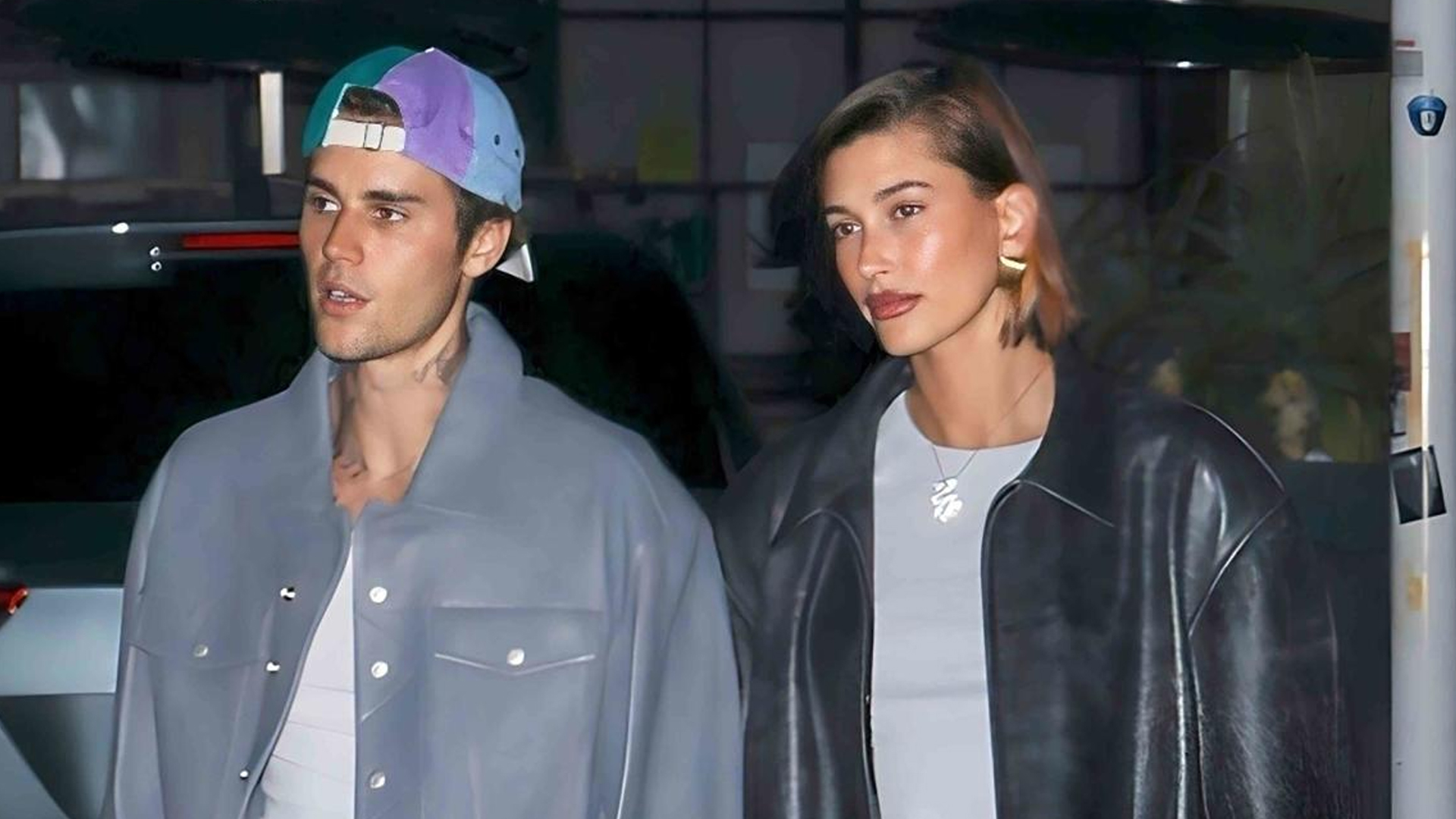 Justin Bieber and Hailey Bieber Spotted In Leather Jackets!!!