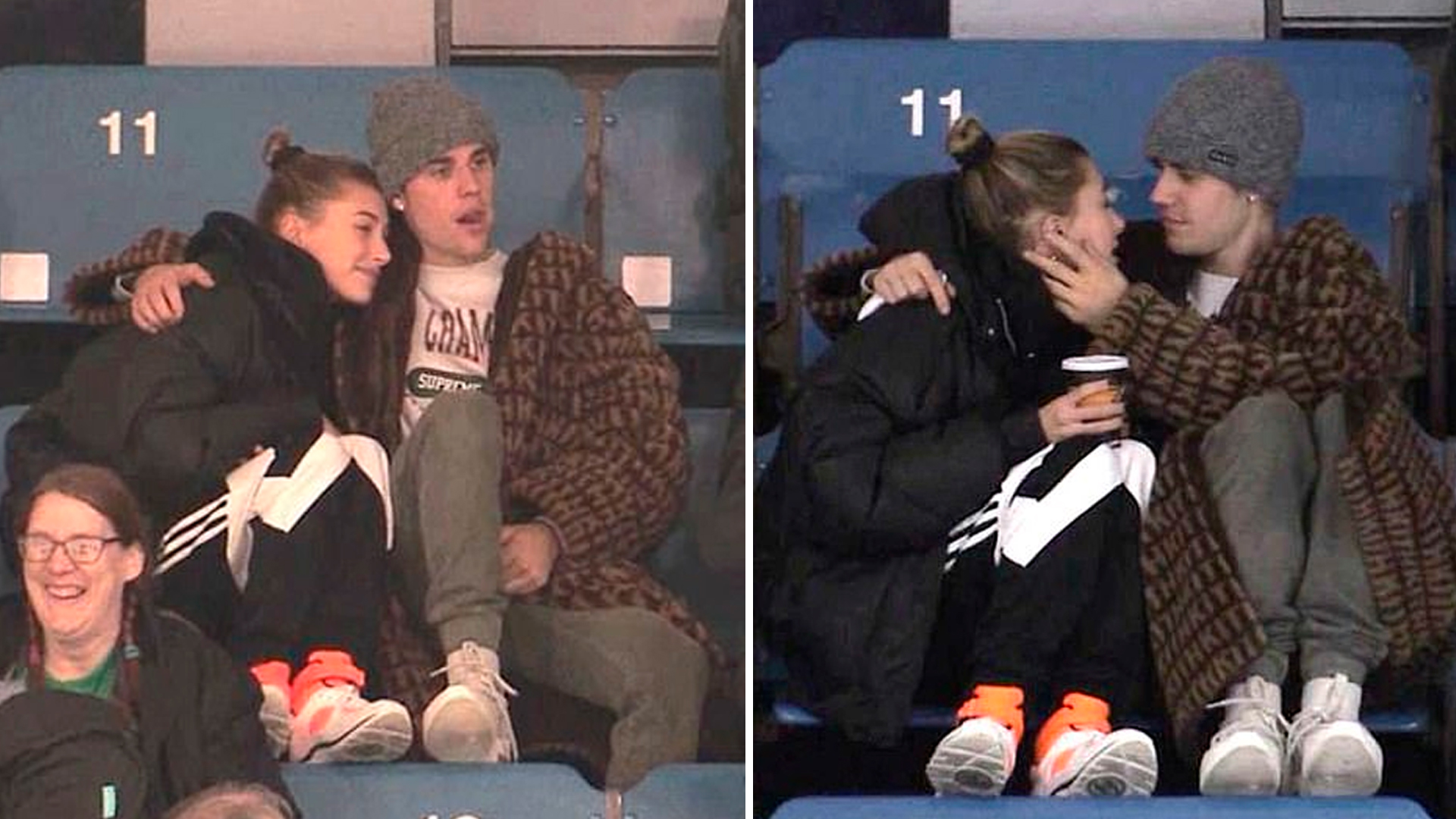 Hailey Bieber And Justin Bieber Seen Cuddling During US Open
