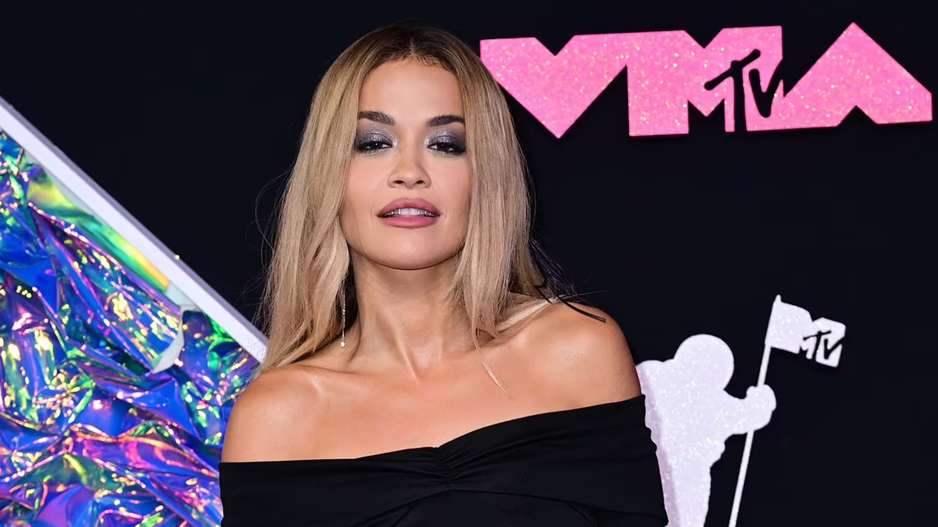 Rita Ora Stuns In Black on MTV VMAs 2023.