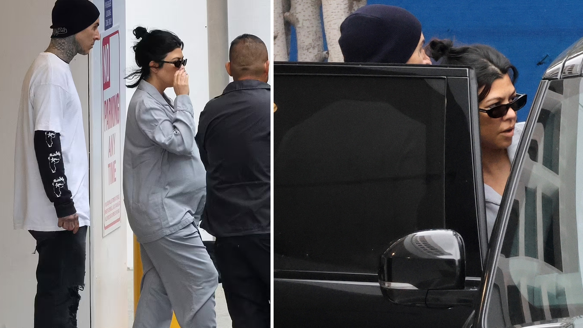 Kourtney Kardashian and Travis Barker Spotted After Family Emergency