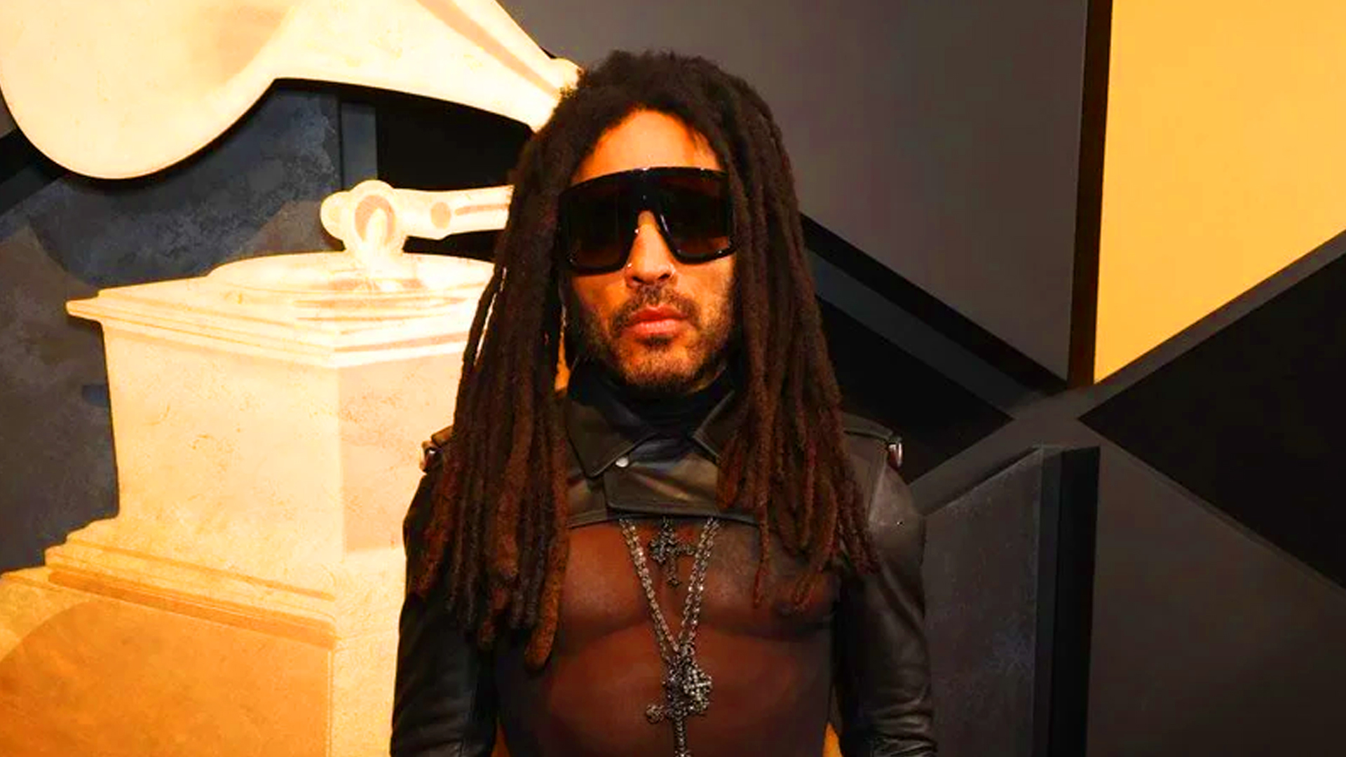 Lenny Kravitz Spotted in SeeThrough Shirt for Grammys 2024!