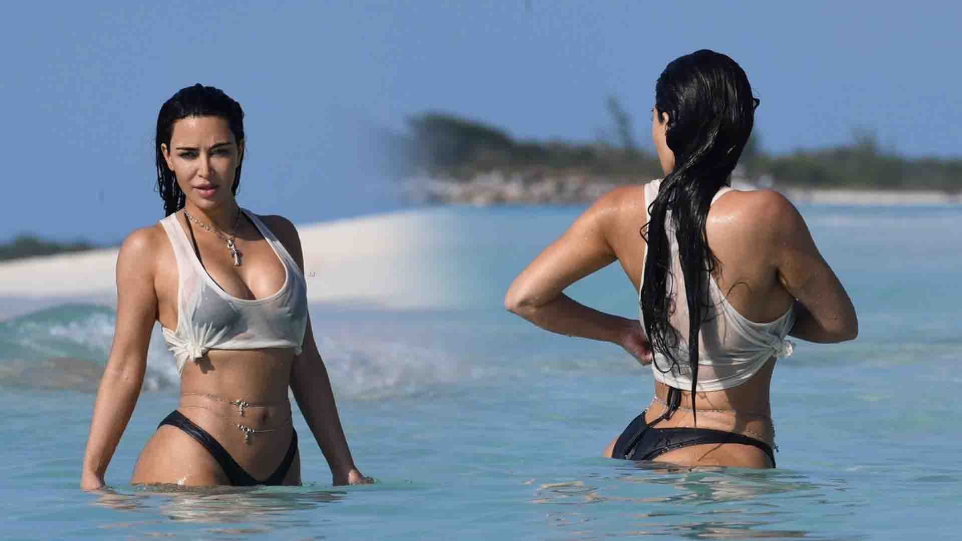 Kim Kardashian Shares Tiny Bikini Picks from Turks & Caicos