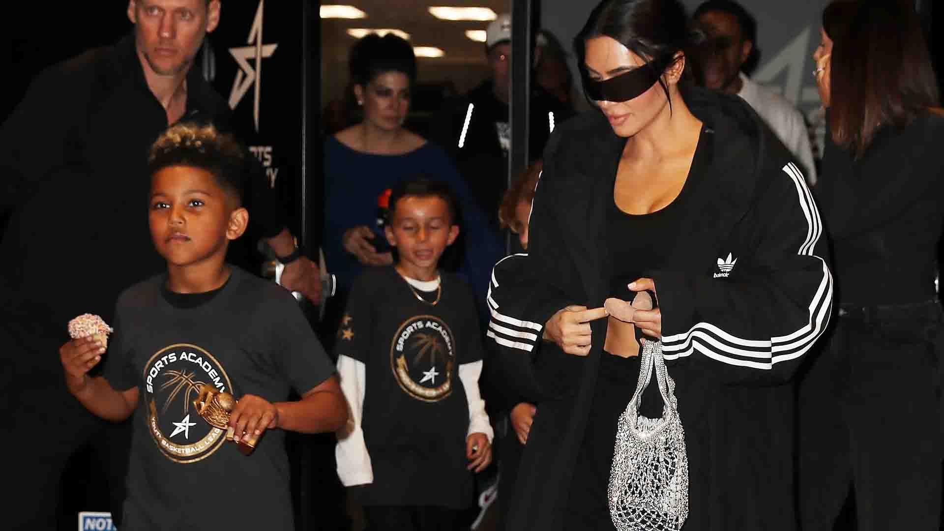 Kim Kardashian Spotted at Son “Saint’s” Basketball Game!
