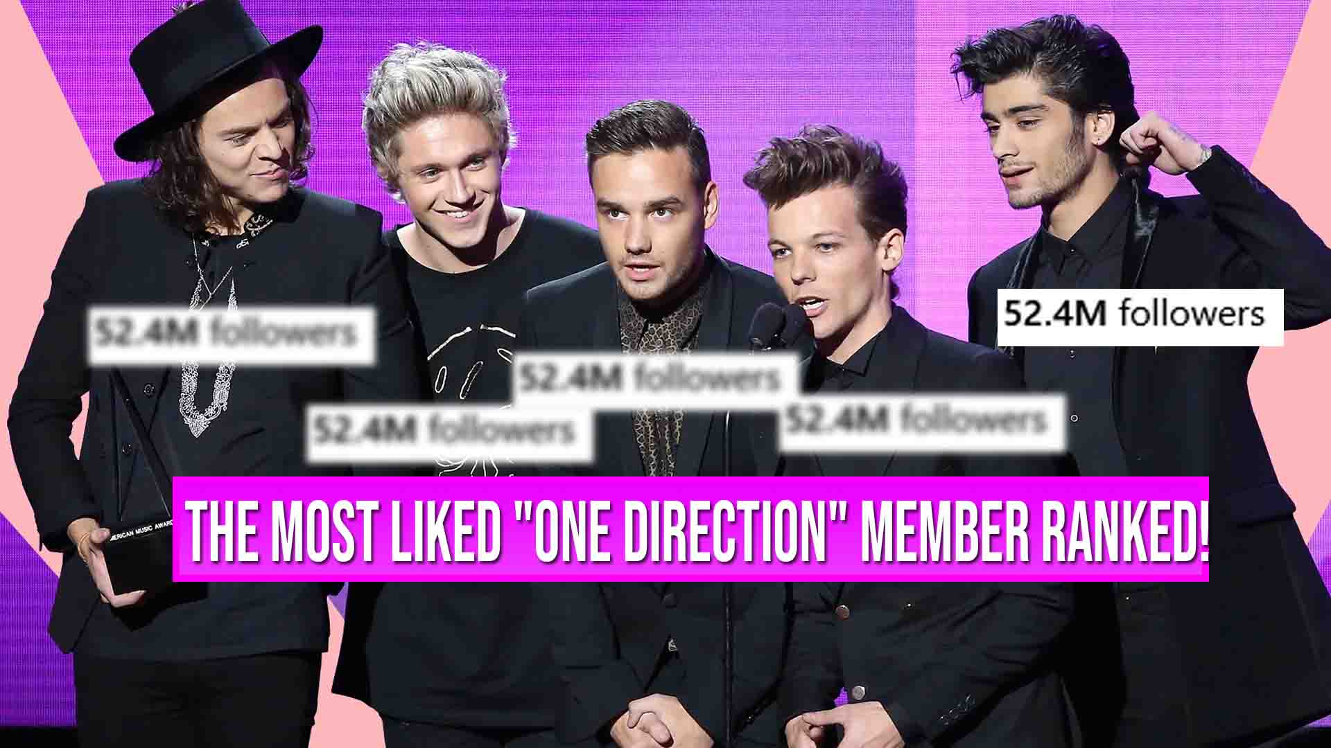 The Most Liked “One Direction” Member Ranked By Lowest